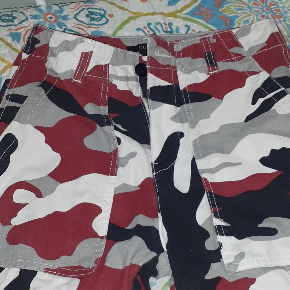 Camo red pants